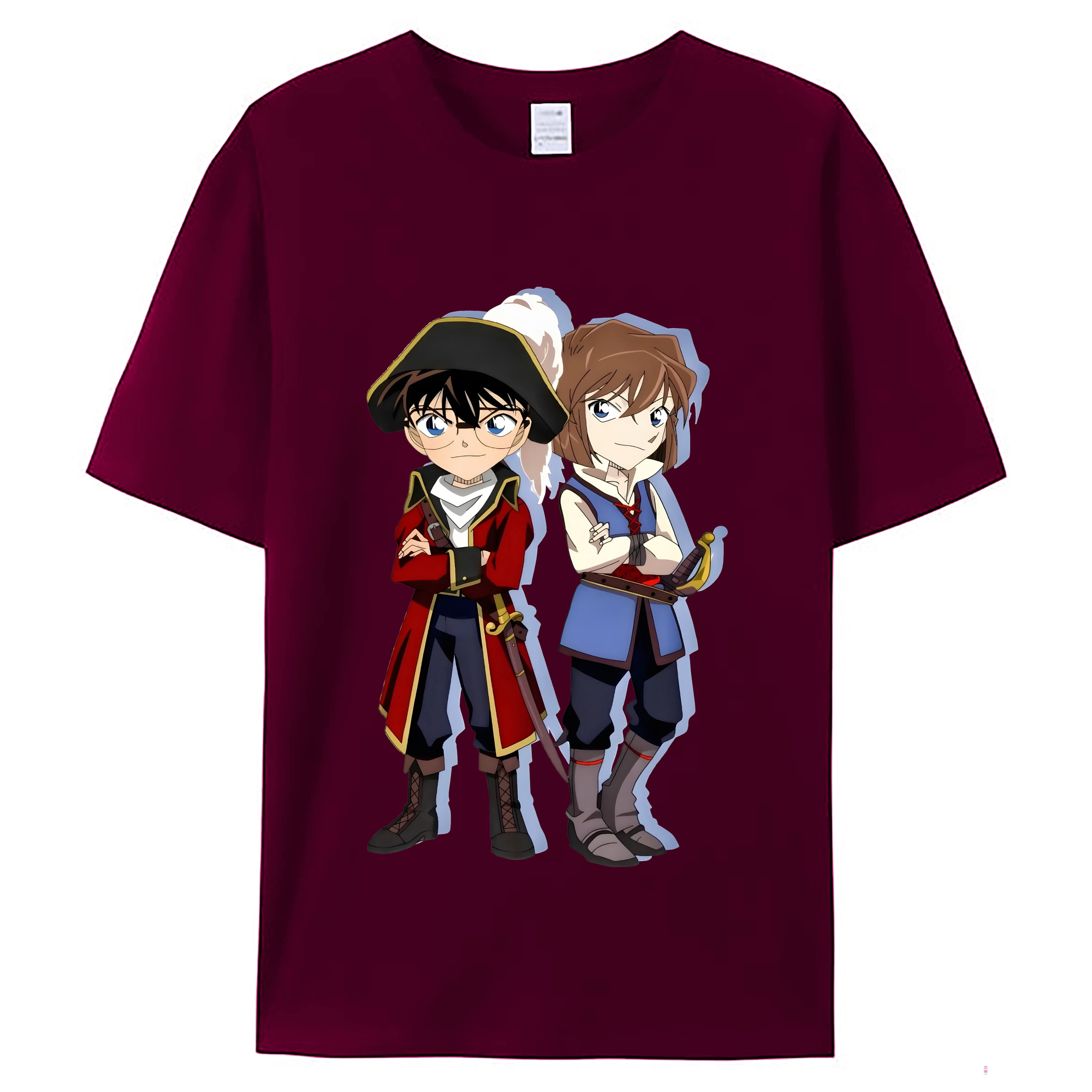 （画像用） 名探偵コナン 灰原 哀 はいばら あい Detective Conan Anita Hailey、Vi Graythorn Haibara Ai レディースカジュアルプリントTシャツ（綿100％）